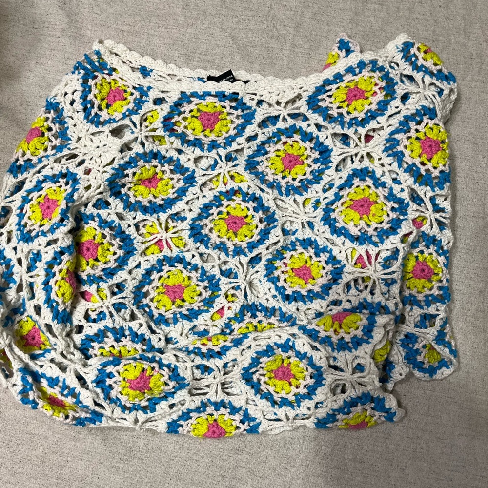 Colorful Crochet Women's Top